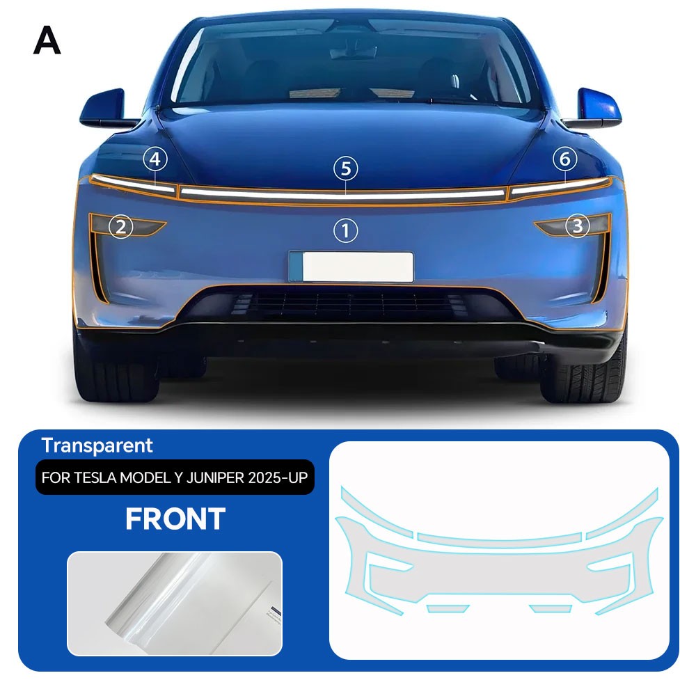 Tesla Model Y 2025-2026 Juniper PreCut Paint Protection Film Full Car PPF Kit