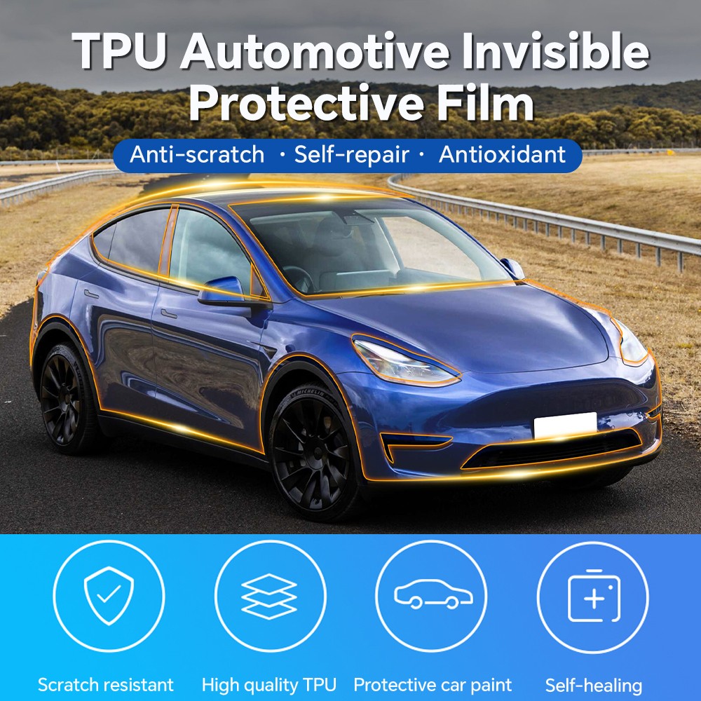For Tesla Model Y 2020-2024 Full Car Kit Precut Paint Protection Film Gloss PPF