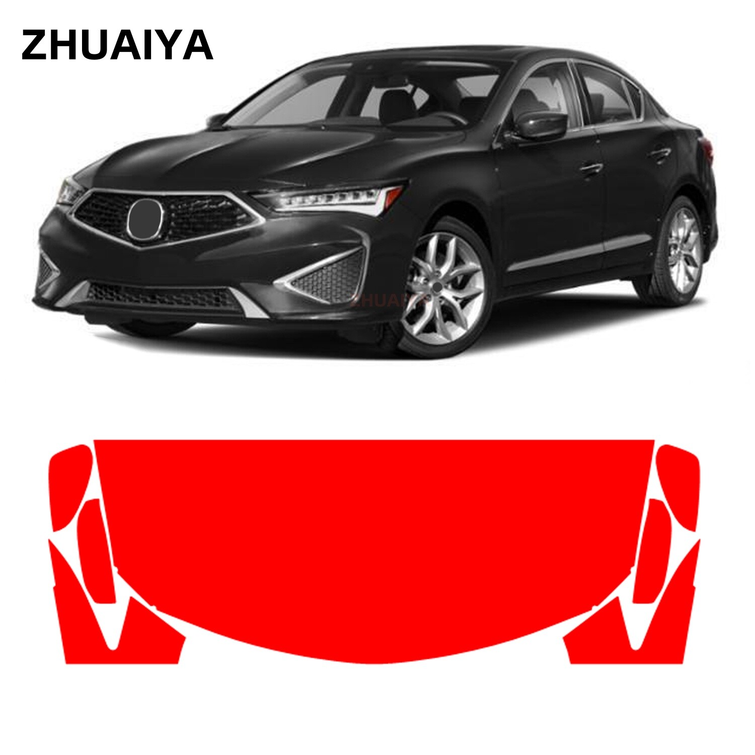 Partial Hood + Fenders PPF Paint Protection Film For Acura ILX 2019-2022