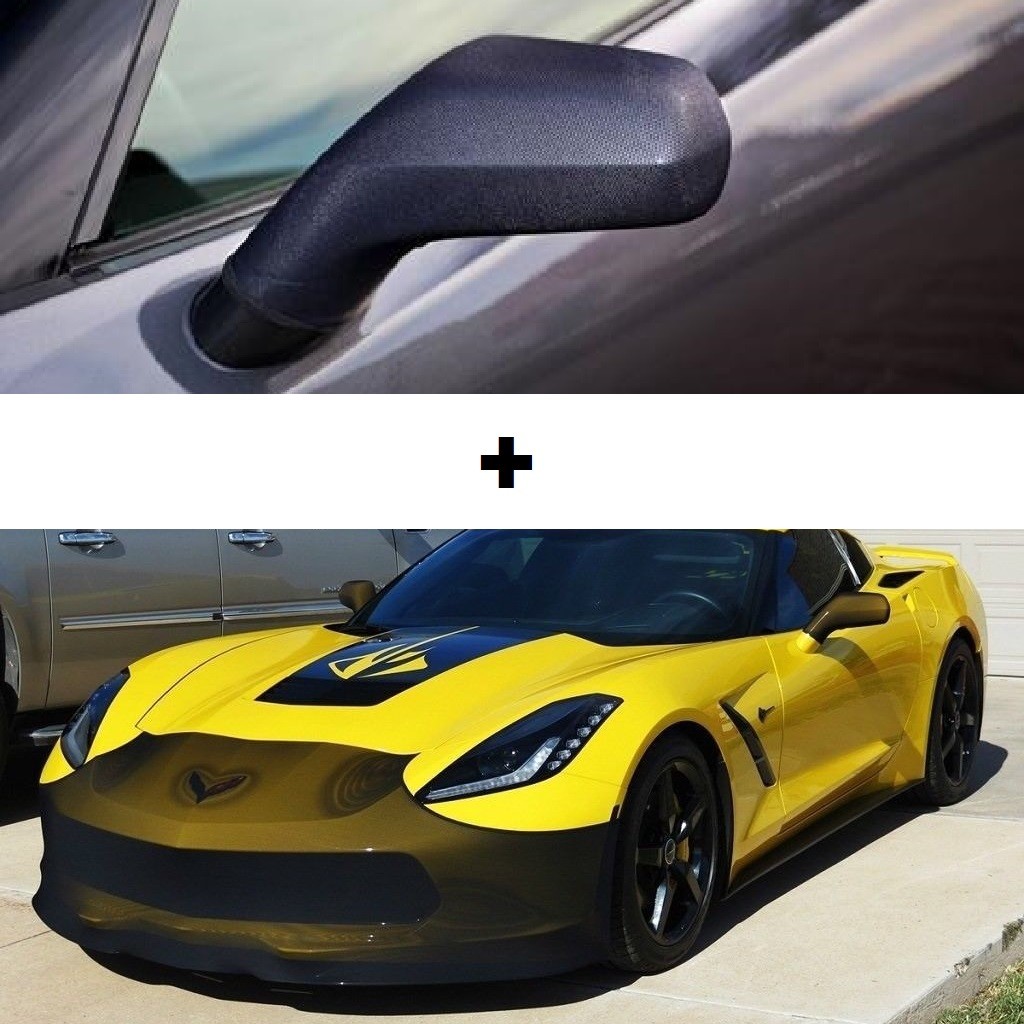 C7 Corvette NoviStretch Front + Mirror Bra Stretch Masks FBM750V + MC150