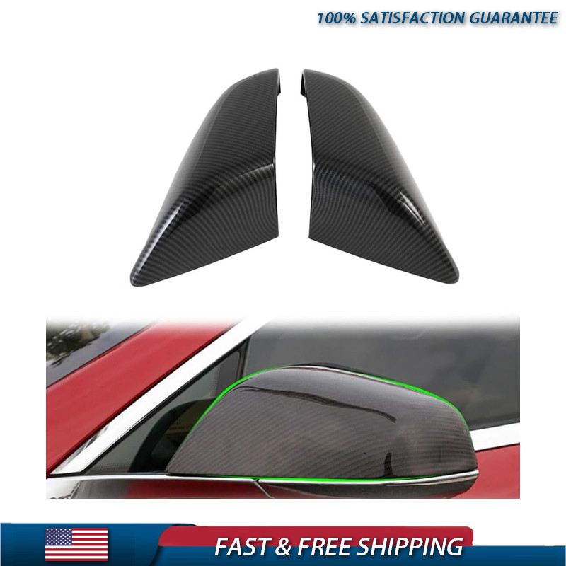 Side Mirror Cover Cap Tesla Model S 2016-2020 ABS Carbon Fiber