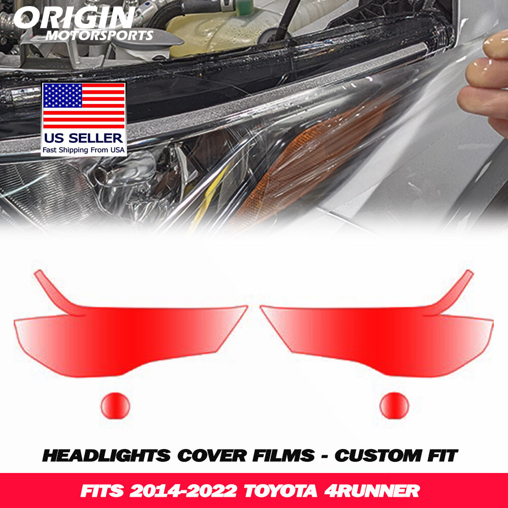 PreCut Headlights Clear Covers Bra Film Kit PPF Fits 2014-2022 4RUNNER