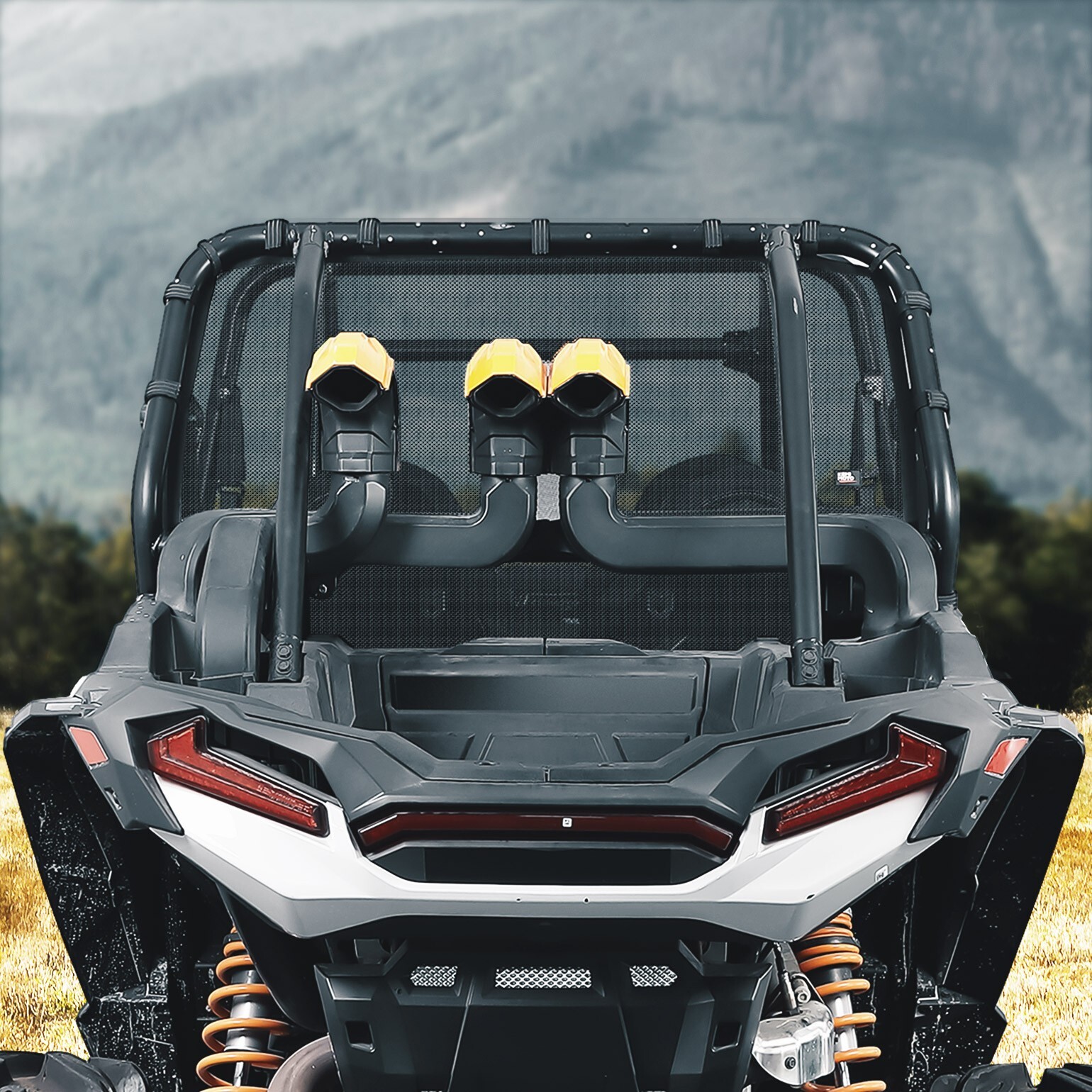 KEMIMOTO UTV Rear Window Net Mesh for Polaris RZR XP 1000/4 Turbo 2014-2023
