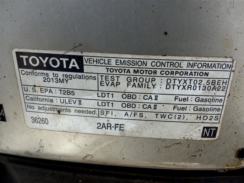 2013 TOYOTA RAV4 XLE COWL VENT PANEL