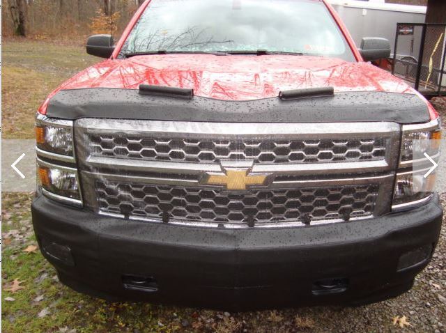 Lebra Front End Mask Bra Fits Chevy Silverado 1500 2014 2015 With fog lights