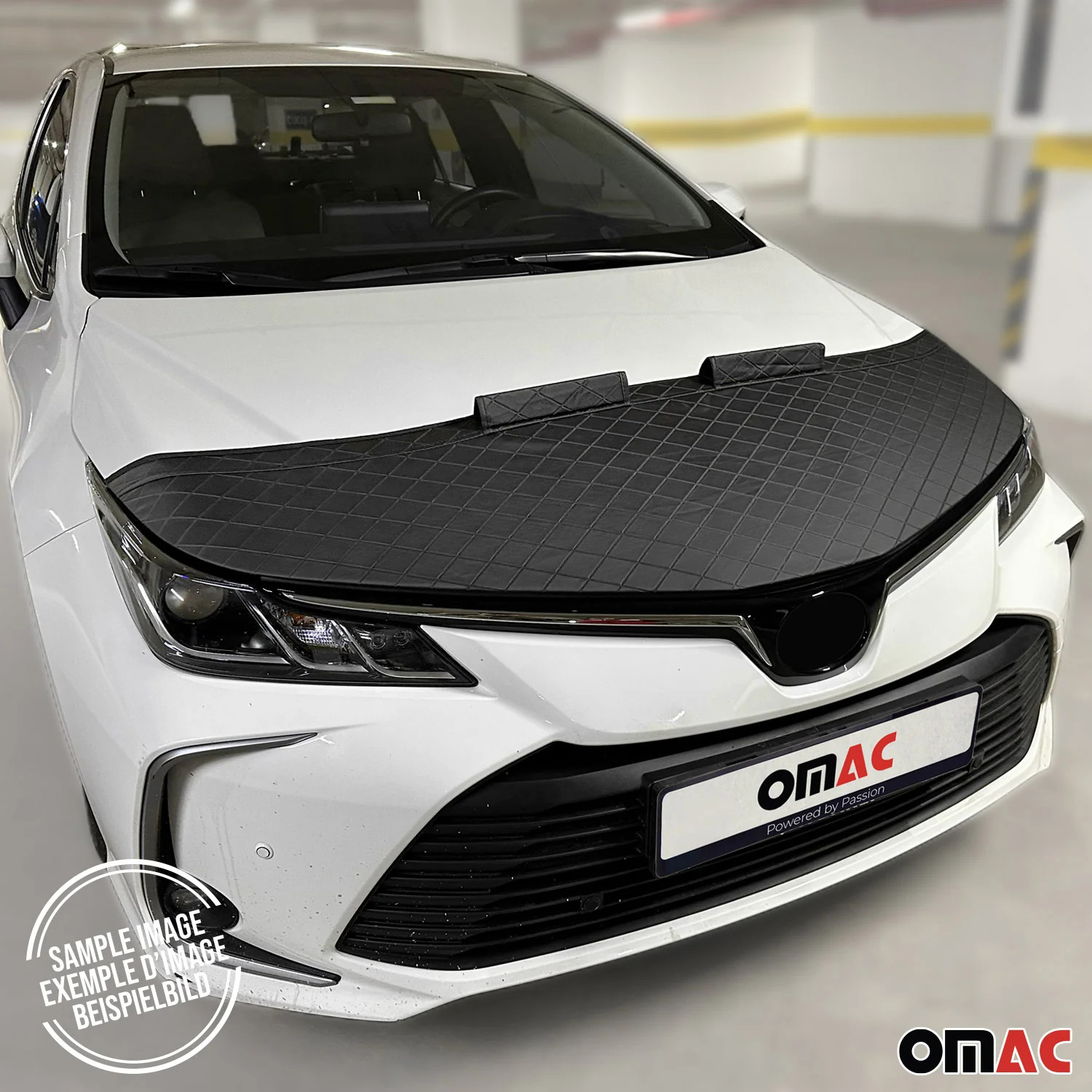 Car Bonnet Mask Hood Bra for Ford C-Max 2013-2017 Diamond Black