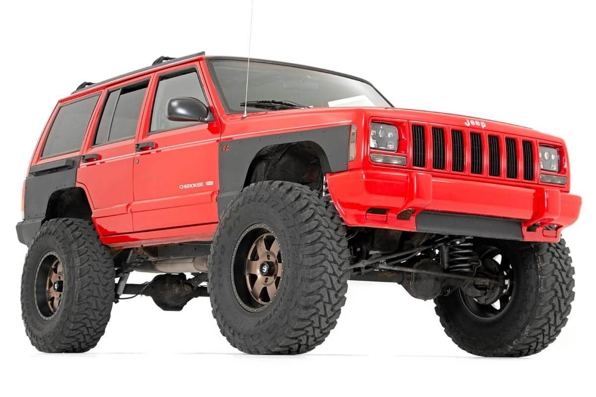 Rough Country Front Fender Panel Armor, for 97-01 Cherokee XJ; 10577_A