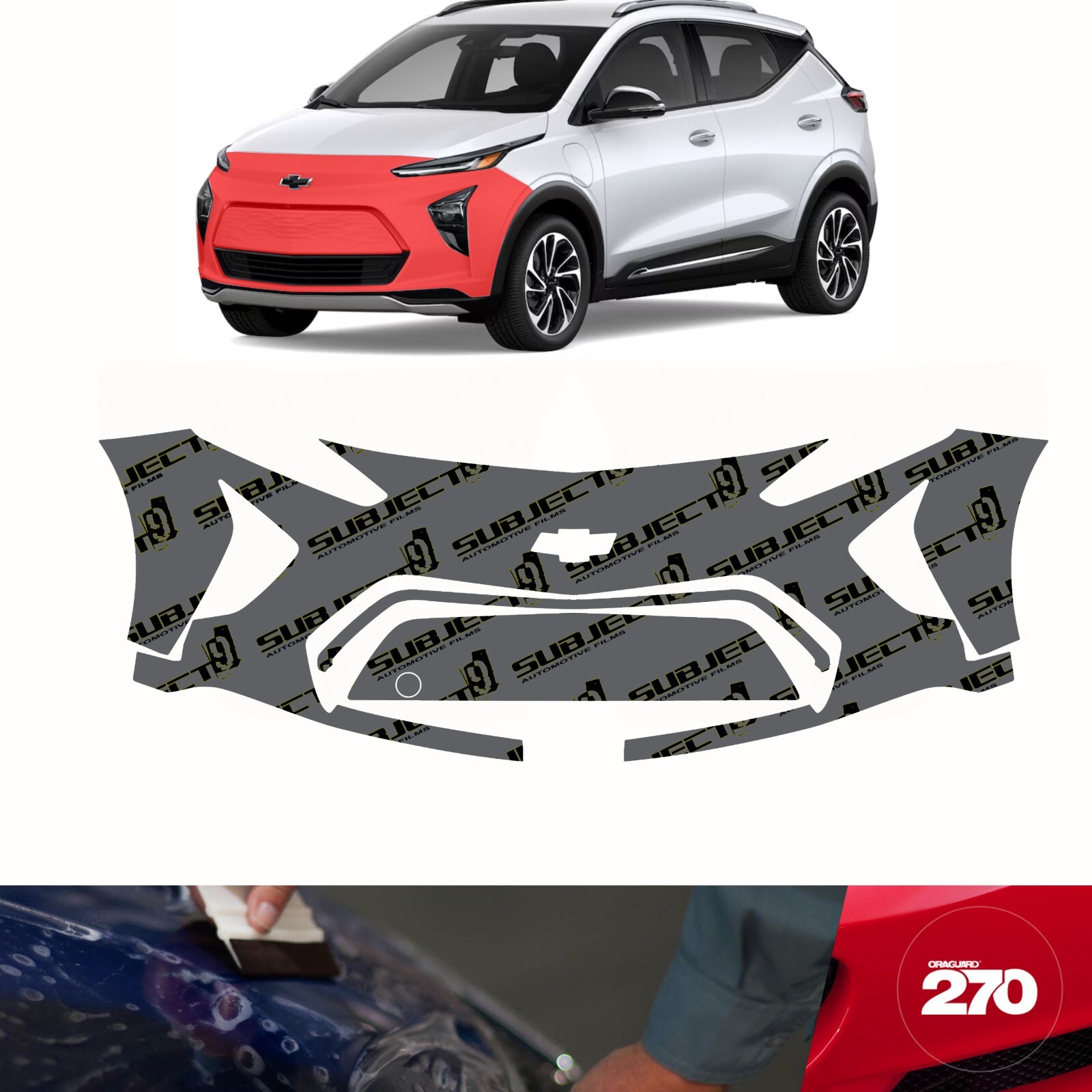 22-23 Bolt EUV Pre-Cut Front Bumper Paint Protection Clear Film PPF wrap bra