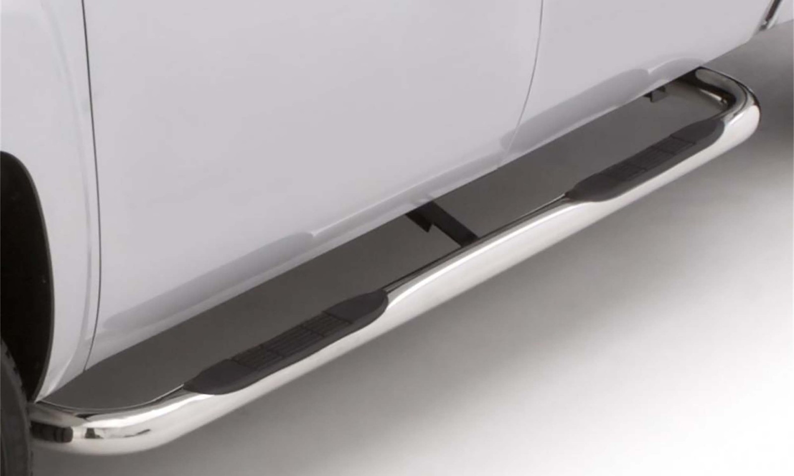 Lund 22680437 3 Inch Round Bent Nerf Step Bars Polished Stainless