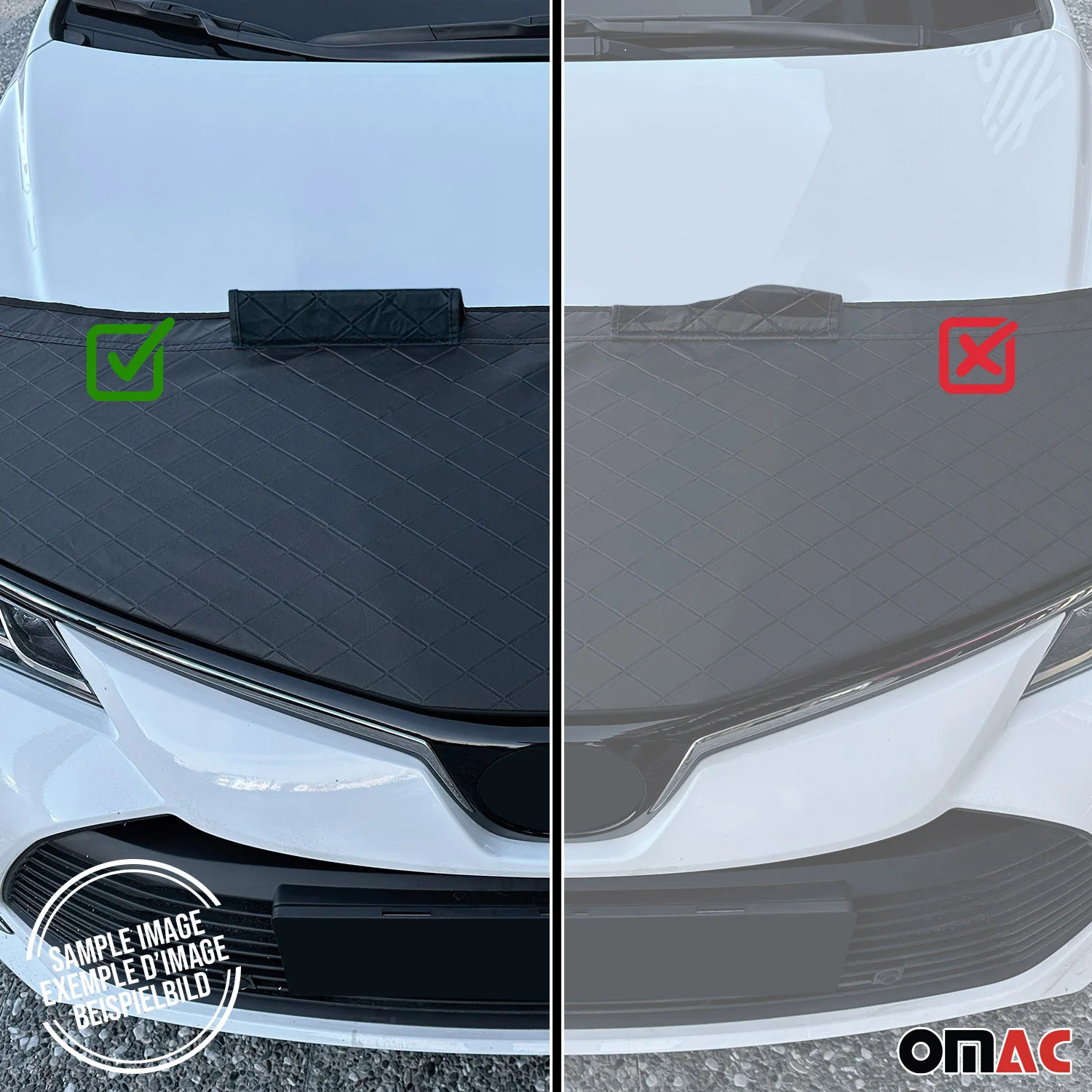 Car Bonnet Mask Hood Bra for BMW 5 Series G30 G31 2017-2023 Diamond Black