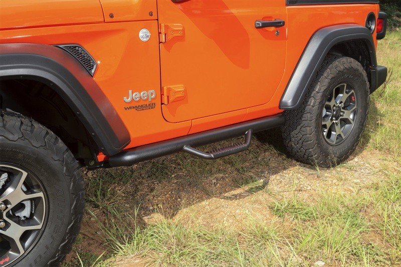 Rugged Ridge Spartan Nerf Bar Textured Black Fits 18-20 Jeep Wrangler JL 2 Door