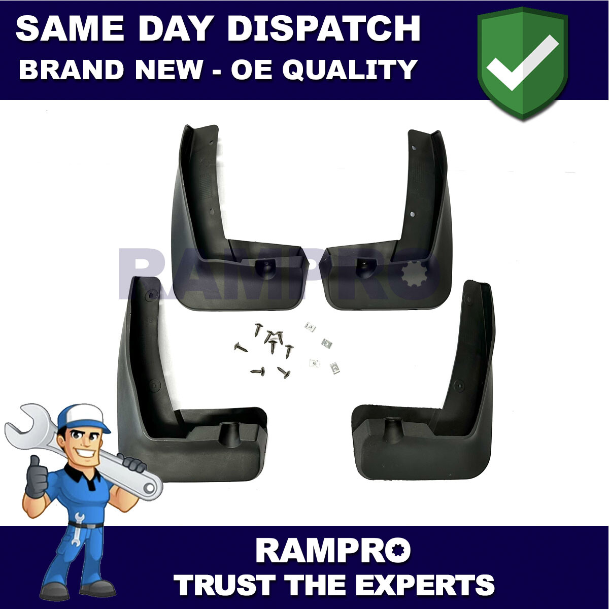 Tailored Mud Flaps Set of 4 For BMW X2 2017-2019 Rampro