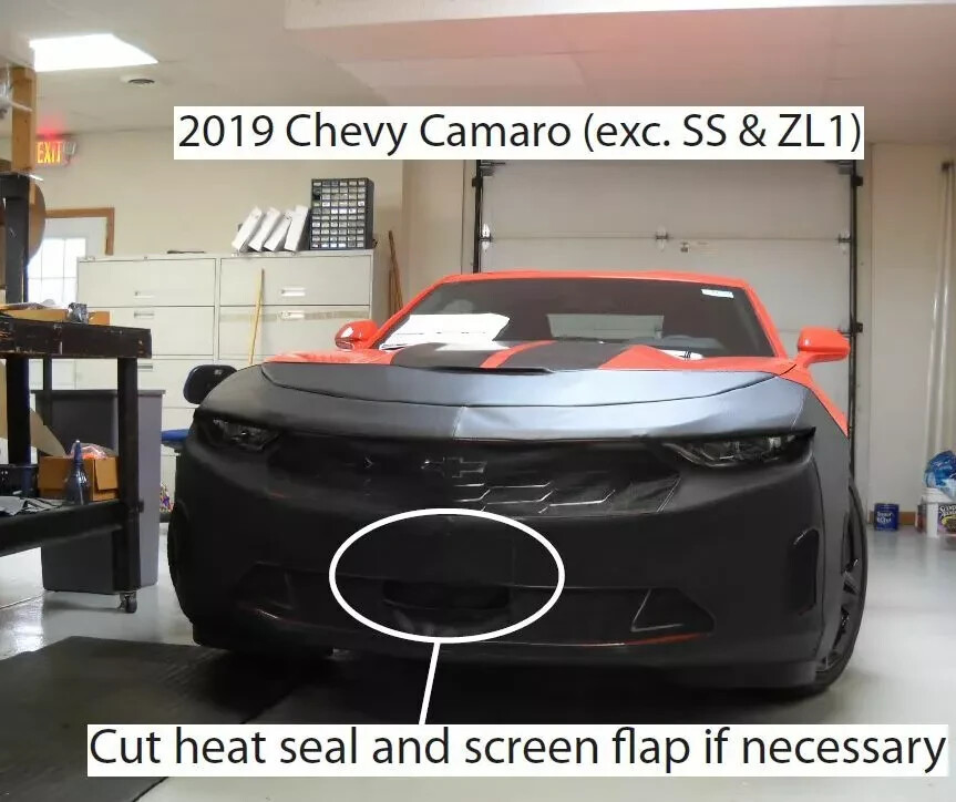 Front End Bumper Hood Mask Cover Bra for 2019-2024 Chevy Camaro (Exclude SS/ZL1)