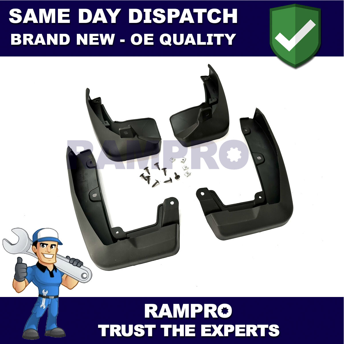 Tailored Mud Flaps Set of 4 For Honda CR-V 2017-2020 Rampro