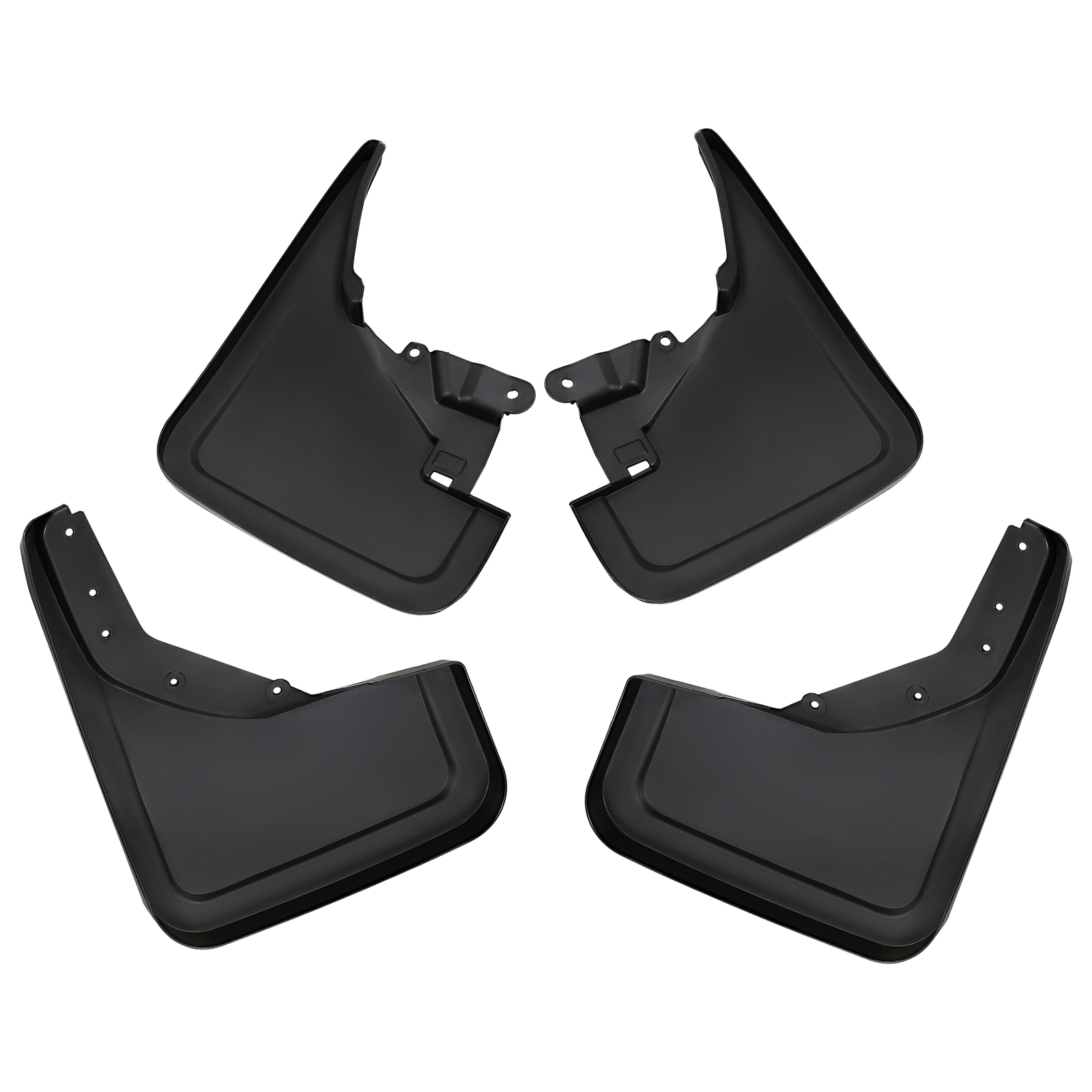 4Pcs Black PP Front & Rear Mud Flaps Splash Guards For Ford Bronco 2021-2024 New
