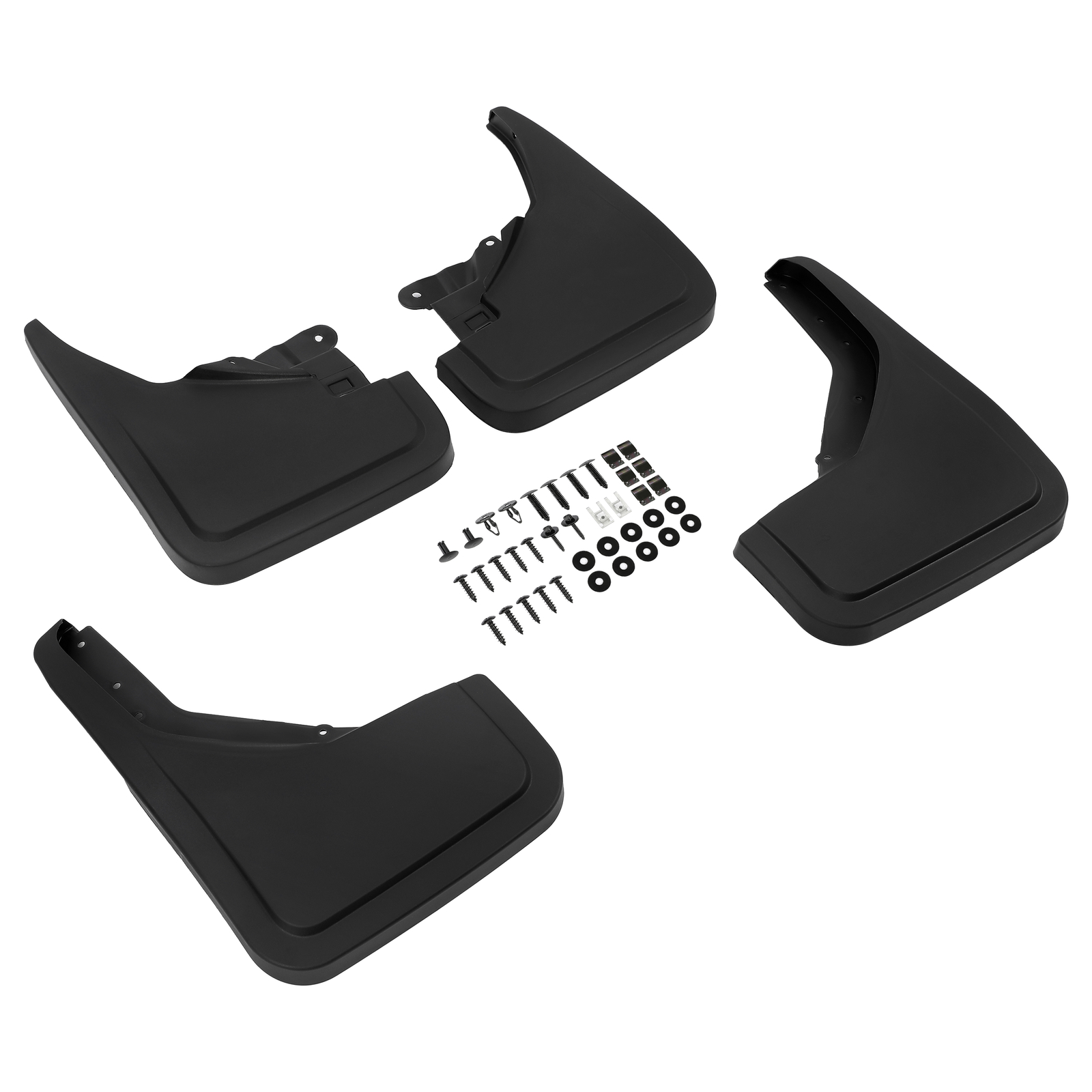 4Pcs Black PP Front & Rear Mud Flaps Splash Guards For Ford Bronco 2021-2024 New