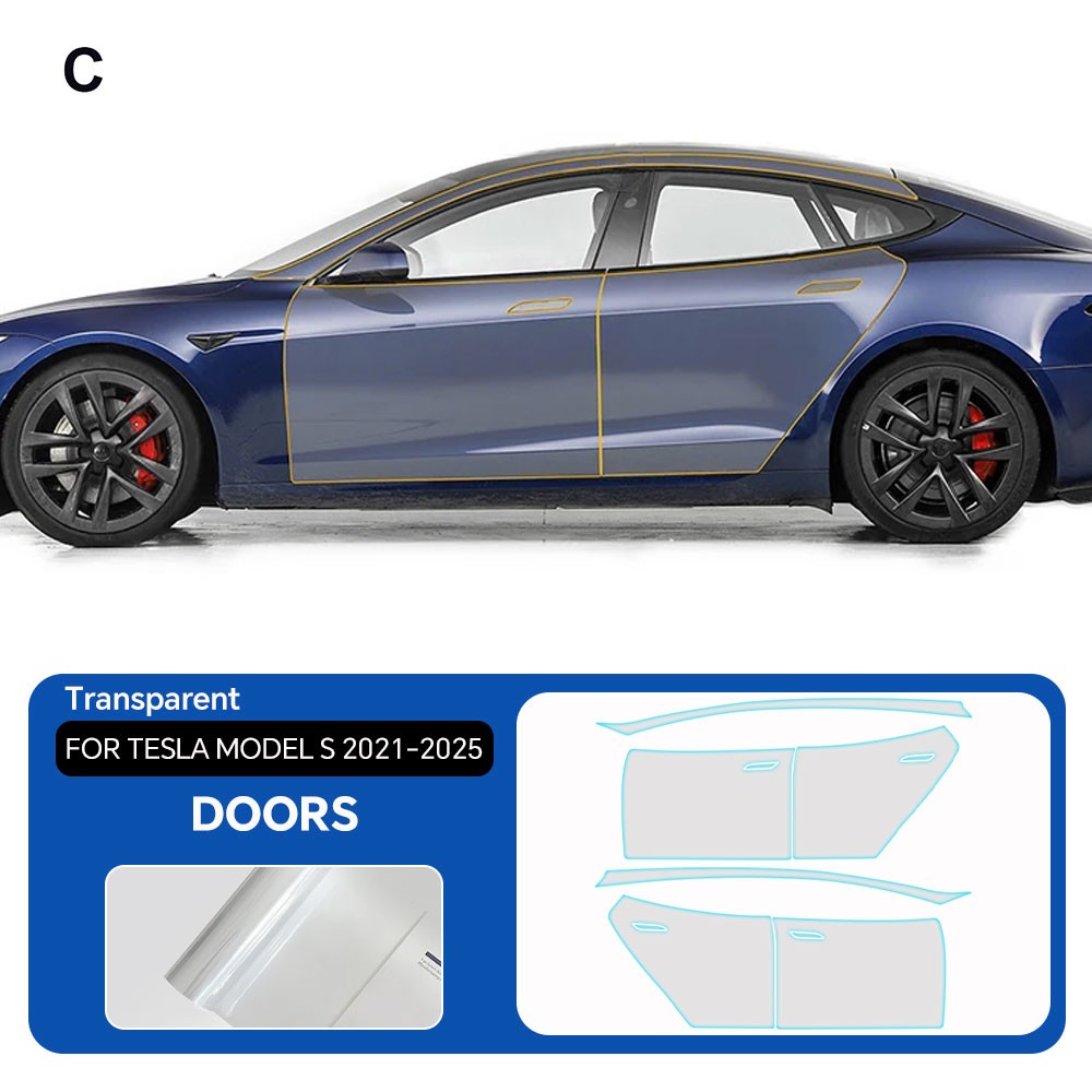Full Vehicle PreCut PPF Kit Paint Protection Film For Tesla Model S 2021-2025