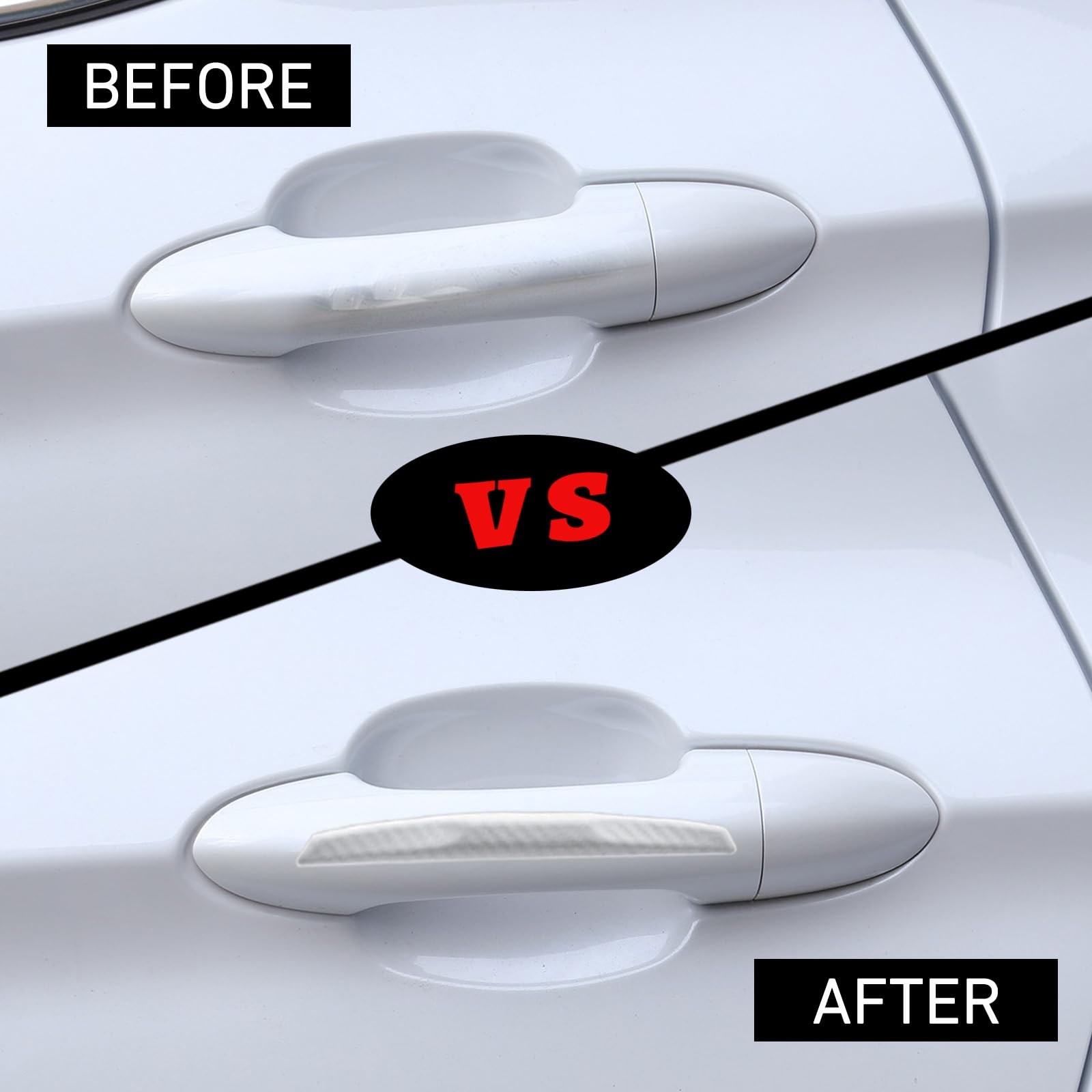 WORCAS 4Pcs Universal Car Door Edge Guards，Silicone 6*0.6INCH, Transparent