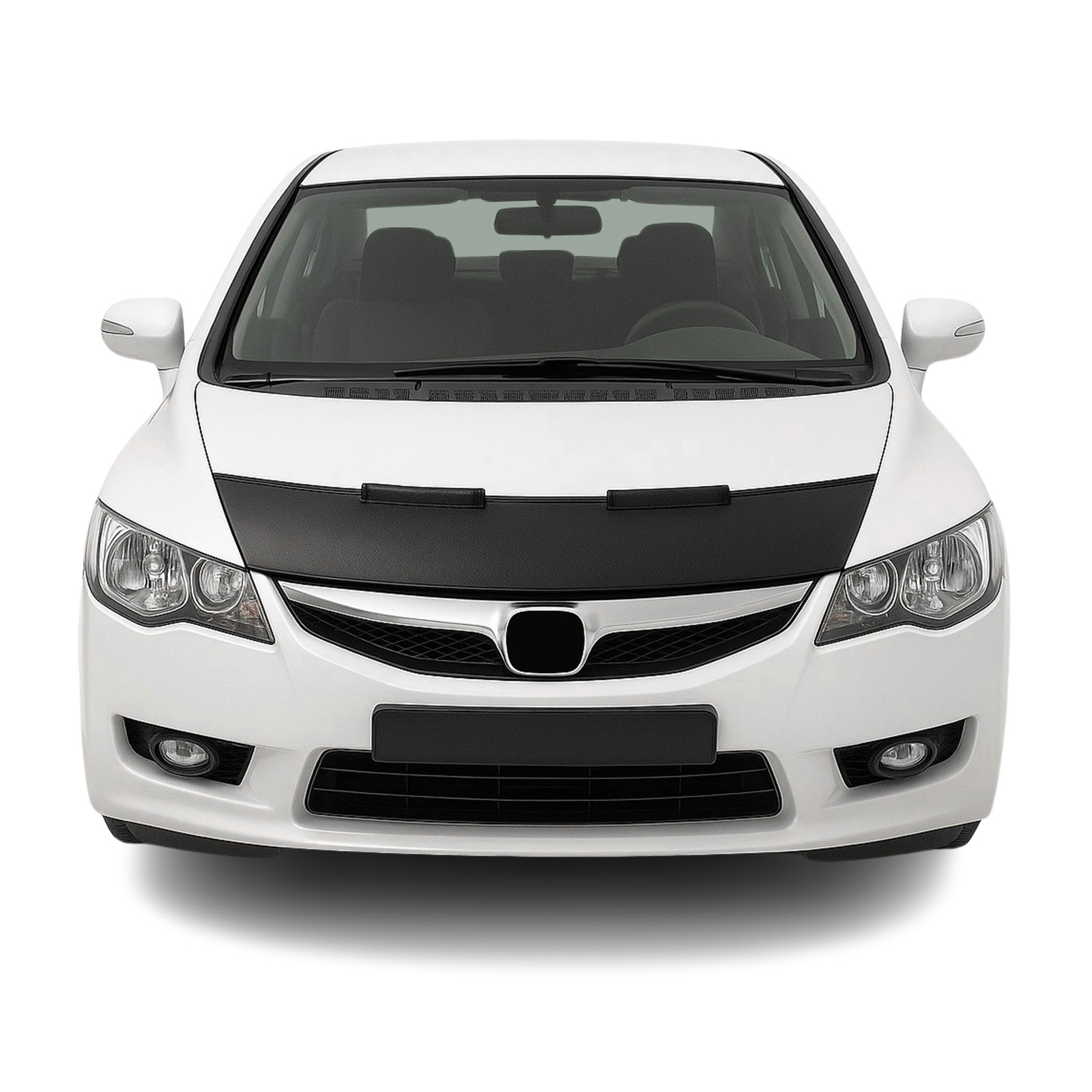 Car Bonnet Mask Hood Bra for Honda Civic 2006-2011 Black 1 Pc