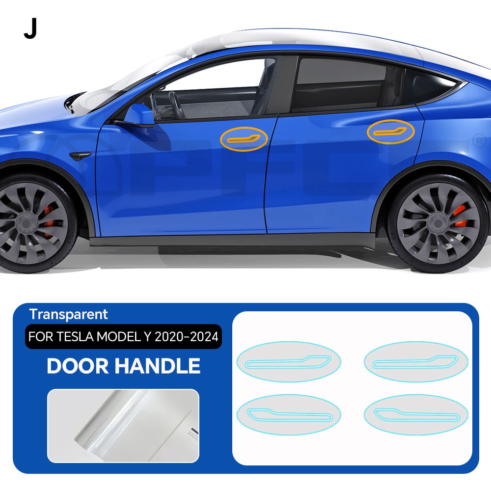 Tesla Model Y 2020-2024 Full Front PreCut Paint Protection Film Clear Bra PPF
