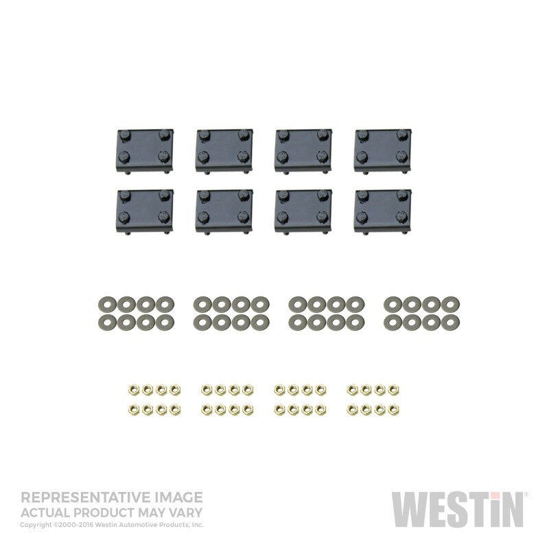 Westin Premier Oval Nerf Step Bar Mount Kit-Blk Fits 99-06 Tundra 4dr Ext Cab