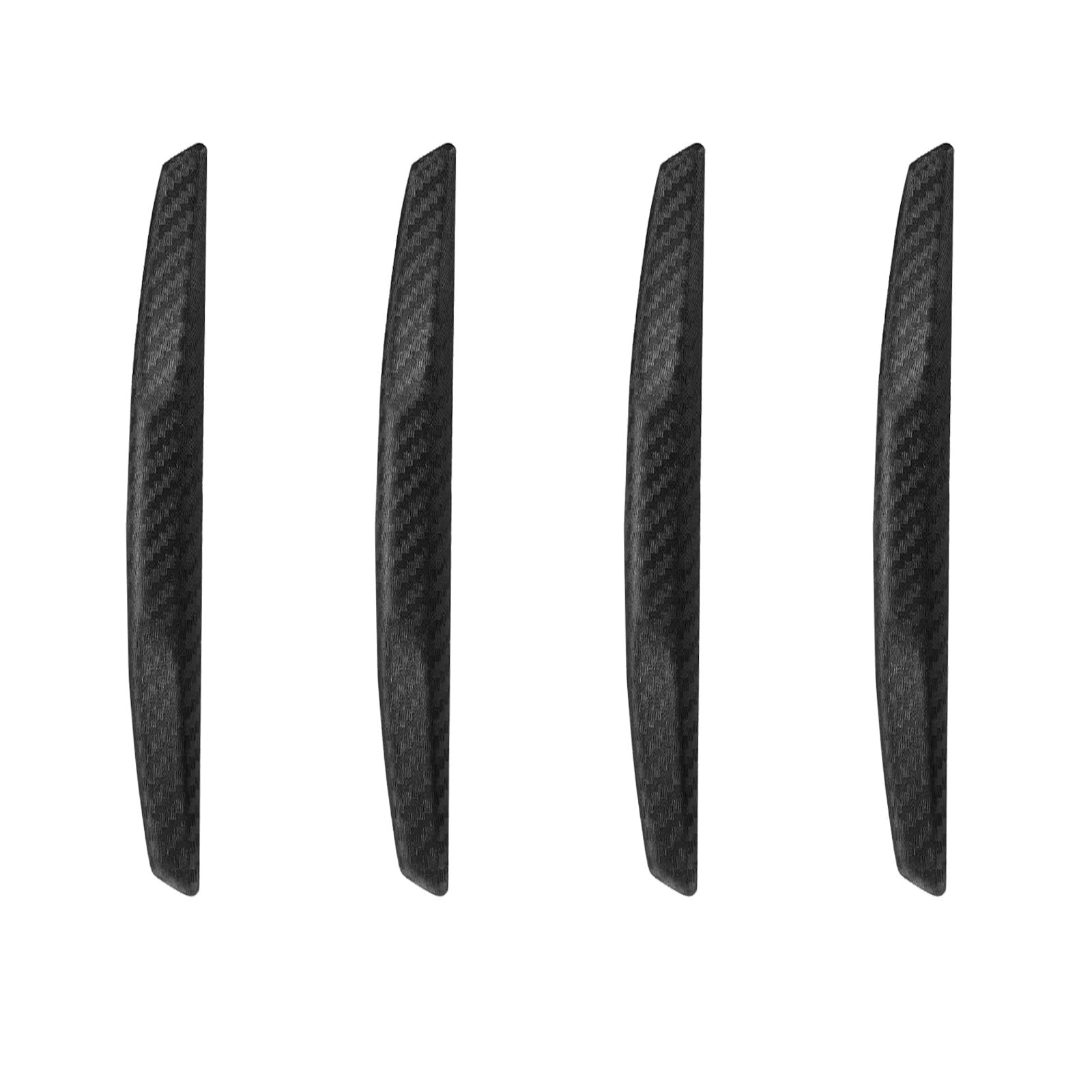 WORCAS 4Pcs Universal Car Door Edge Guards，Silicone 6*0.6INCH, Black