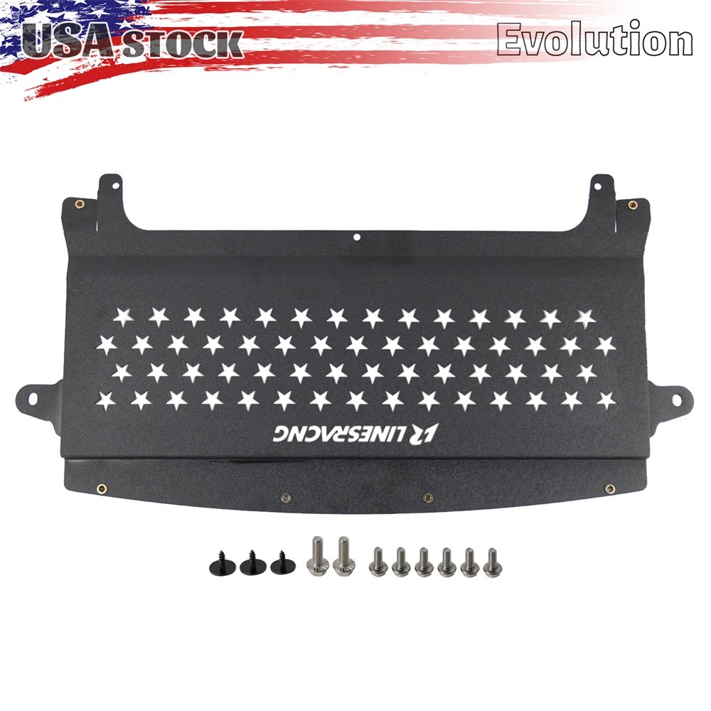 Black Aluminum Oil Cooler Skid Plate for BWM S55 F80 M3 F82 F83 M4 3.0L Turbo