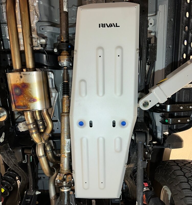 Rival 2333.1889.1.6 Aluminum Gas Tank Skid Plate For 2024-26 Ford Ranger Raptor