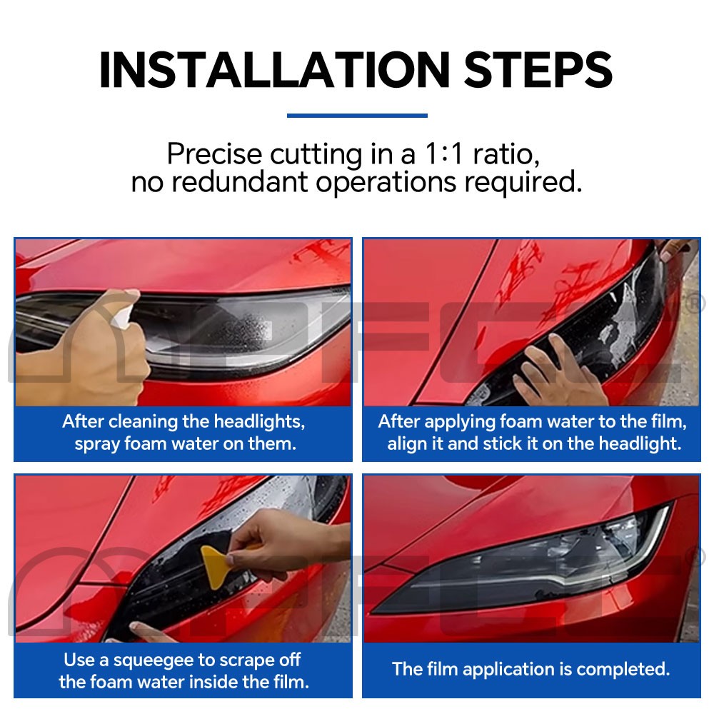 Headlights PPF For Mini Cooper J01 EV E SE 2024-25 Precut Paint Protection Film