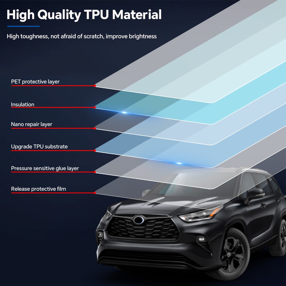 Rearview Mirror PreCut PPF Paint Protection Film For Toyota Highlander 2020-2025