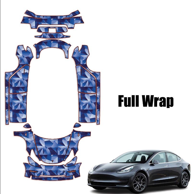 2020-2023 Tesla Model 3 Precut Paint Protection TPU Kit PPF – Full Vehicle Wrap
