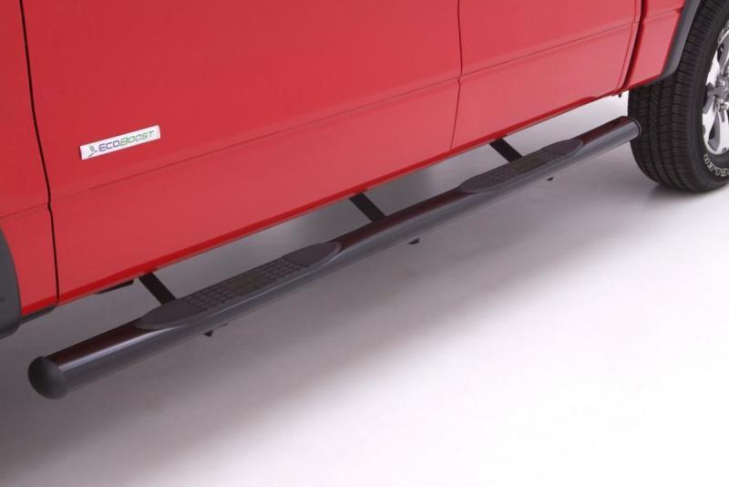 LUND 23678176 4in. Oval Straight Steel Nerf Bars for 05-23 Nissan Frontier Crew
