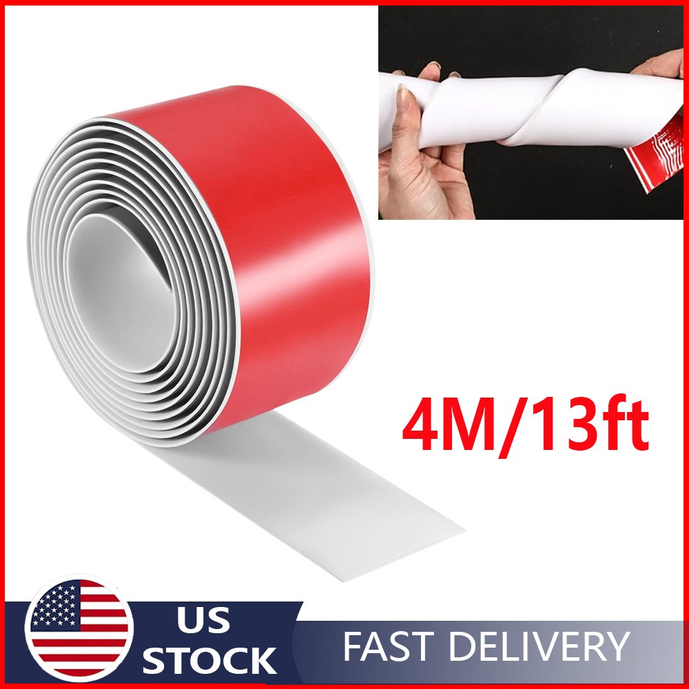 13FT White Side Skirt Rocker Panel Trim Custom For VW Bumper Protector Strip
