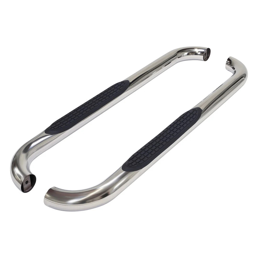 TrailFX 3″ Round Step Bar For GM Silverado/Sierra Standard- Stainless (A0032S)