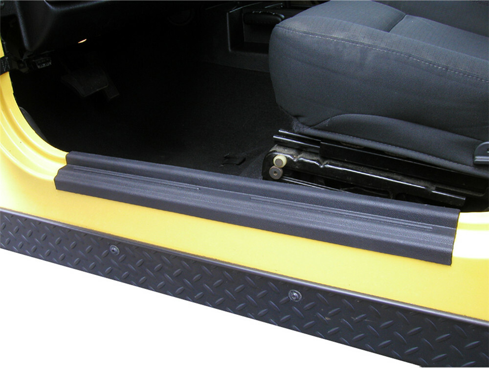 2PCS Door Sill Entry Cowl Body Armor Corner Guard For 1997-2006 Jeep Wrangler TJ