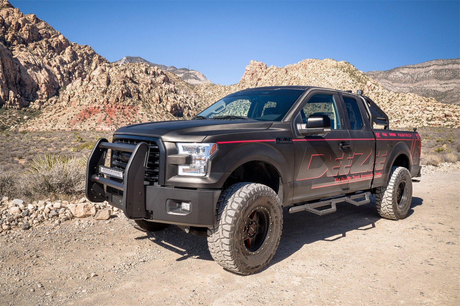 Dee Zee DZ66321TB 3″ Hex Cast Black Side Step Crew Cab Chevy/Ford/GMC/Jeep/RAM