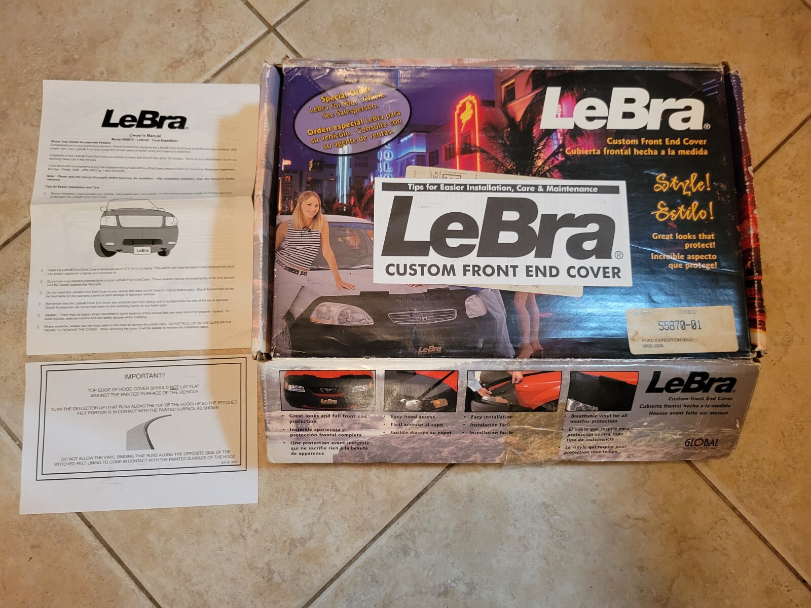 LeBra CUSTOM FRONT END COVER #55870-01 FITS 03-06 FORD EXPEDITION BRAND NEW!!