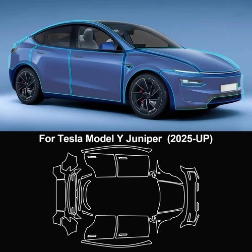 Matte PPF Full Vehicle PreCut Kit For Tesla Model Y Juniper 2025-UP Protection
