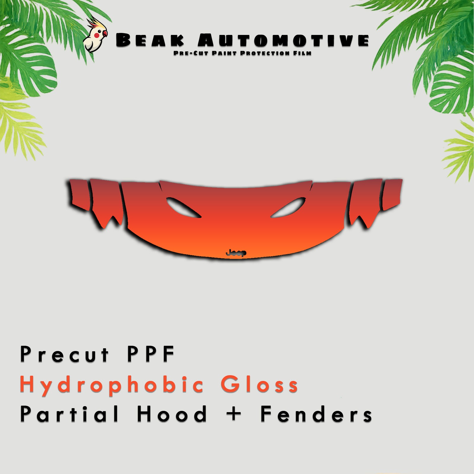 PreCut PPF Paint Protection Film Kit for Jeep Grand Cherokee Limited X 2020-2021