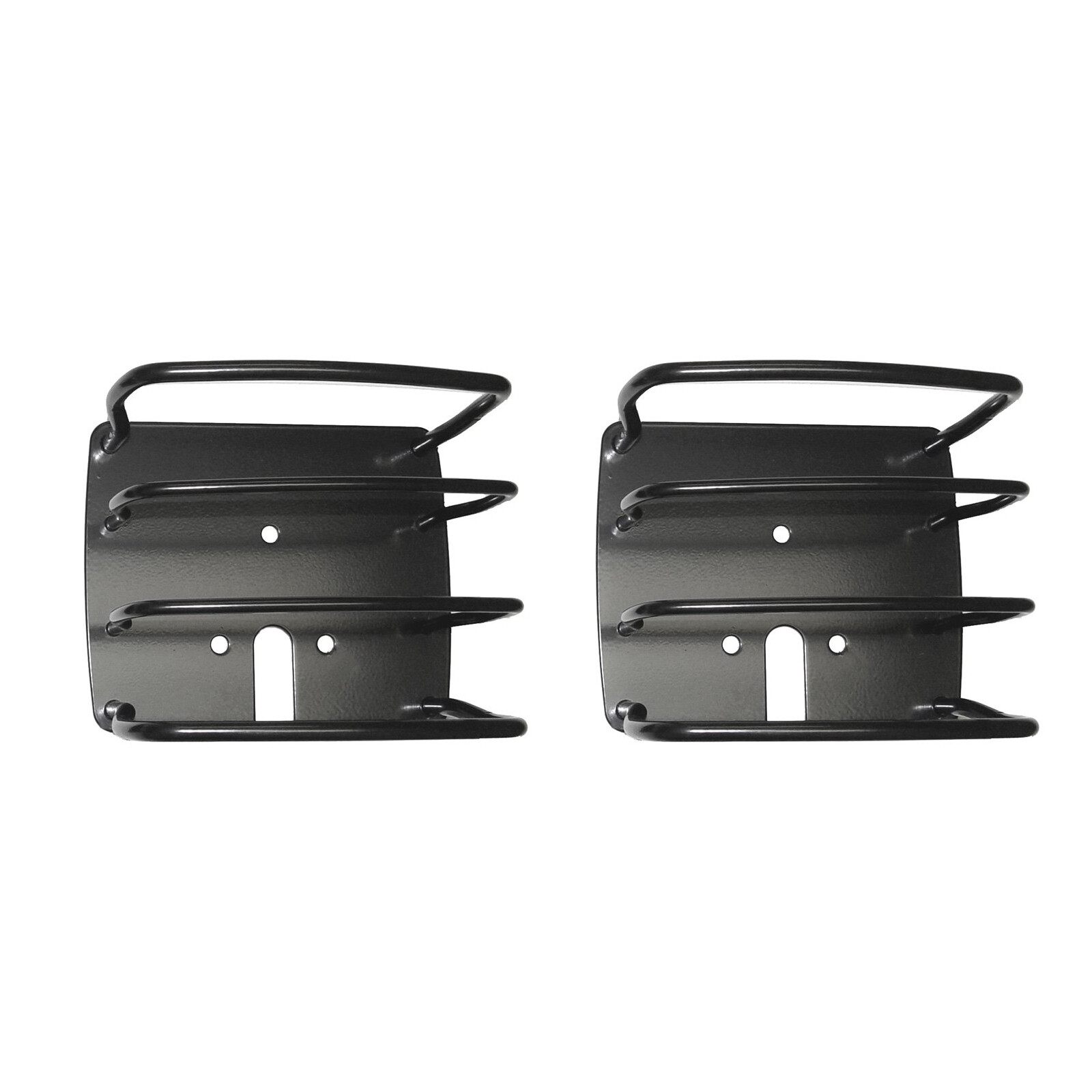 Rugged Ridge 11226.01 Black Tail Light Euro Guard Set for Wrangler CJ Scrambler