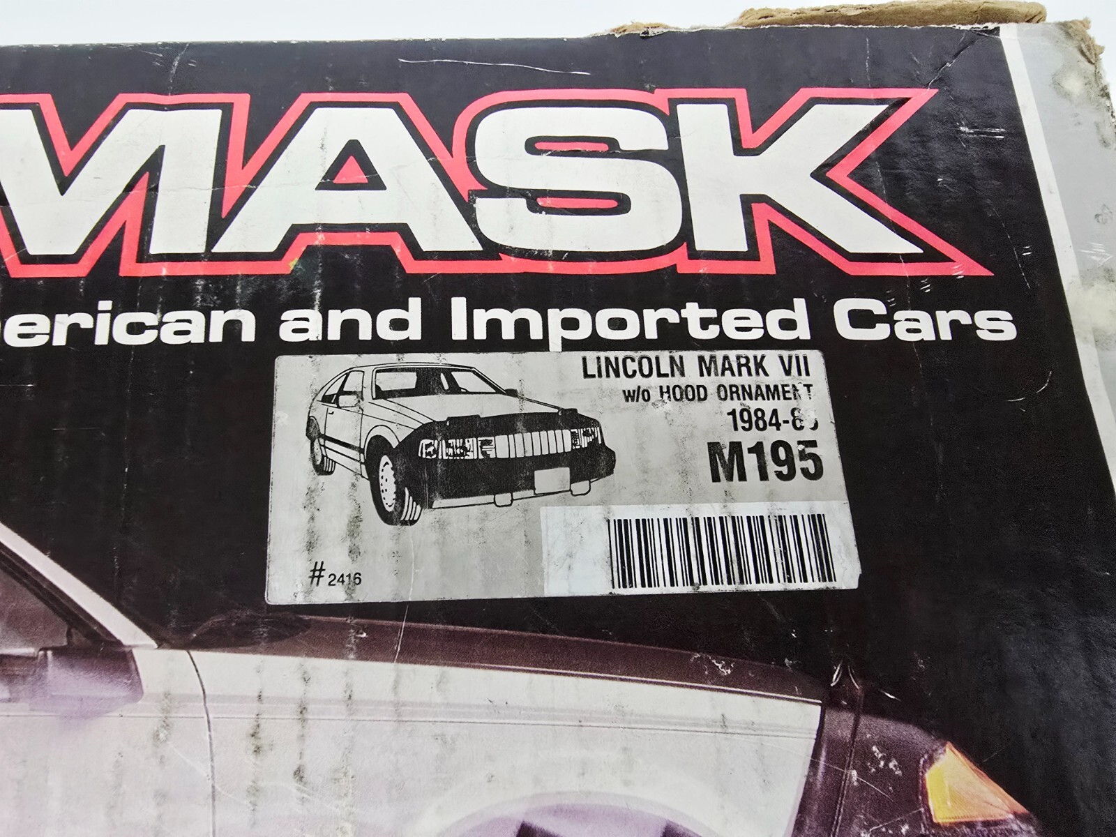 NEW CoverCraft Car Bra Front End Mask Lincoln Mark VII 7 1984-88 Part #M195 2416