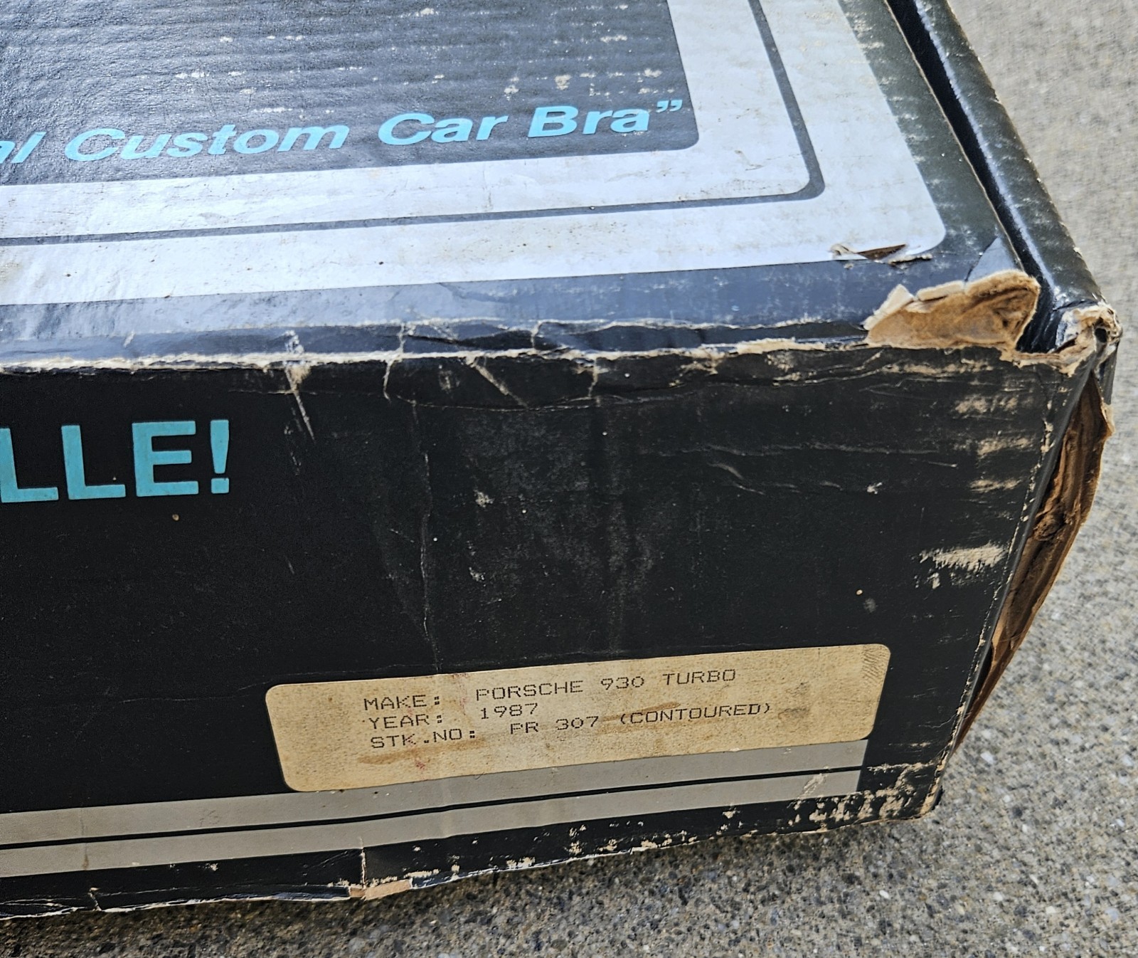 Vtg CAR BRA for PORSCHE 930 / 911 Carrera | COLGAN Custom Front-End Cover | New