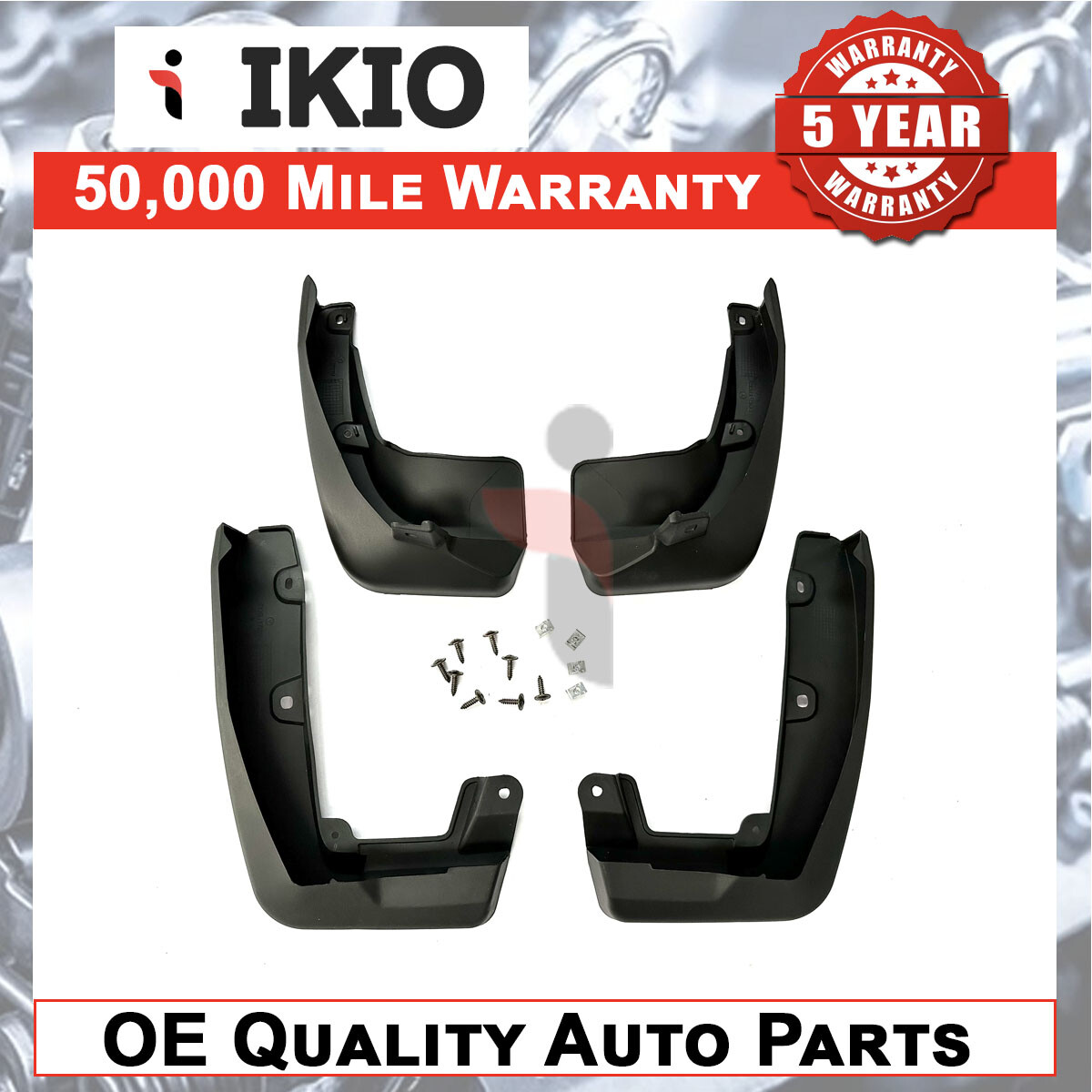 Full Set Rubber MudFlaps For Honda CR-V 2017-2020 Ikio