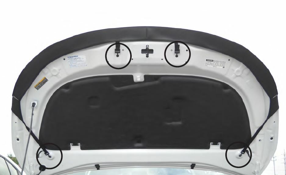 Lebra Hood Protector Mini Mask Bra Fits Toyota Corolla 2019-2024 Sedan & Hatch