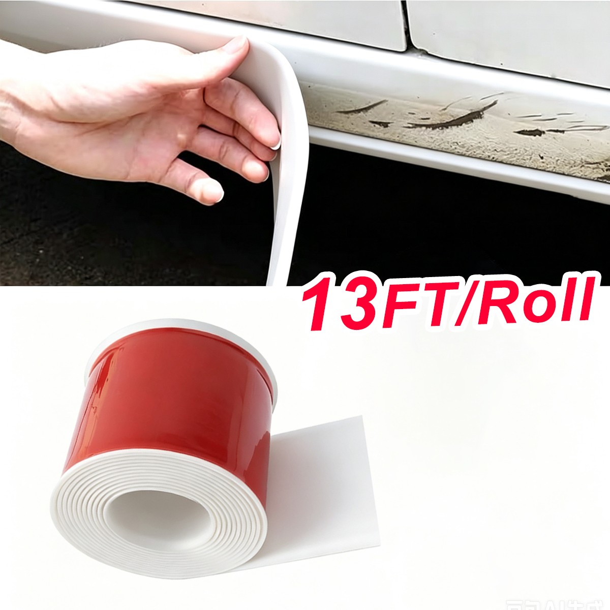 White Side Skirt Rocker Panel Trim Custom For Chevrolet Bumper Protector Strips