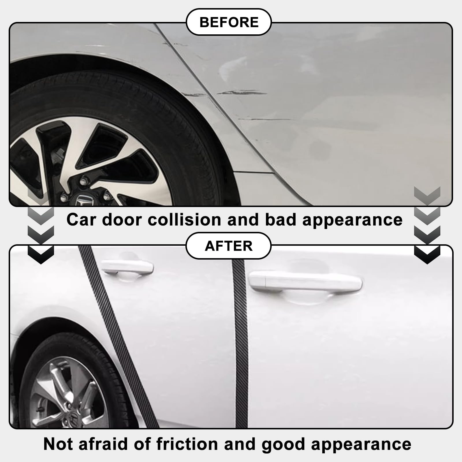 Storystore Universal Car Door Edge Guard, 4In x 33Ft x 33Ft, Black