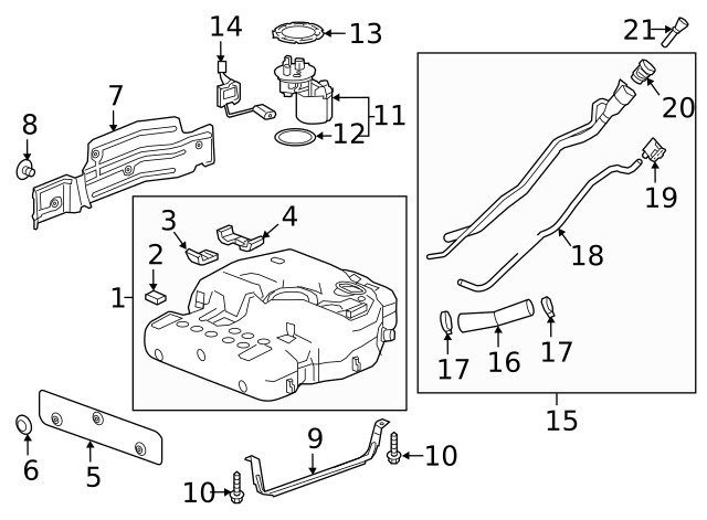 Genuine GM Fuel Tank Shield 23338707