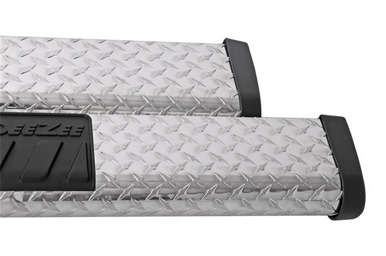 Dee Zee Black-Tread Aluminum Side Step 6 in. Oval Cab Length +BT/NB/OVAL6 BRITE