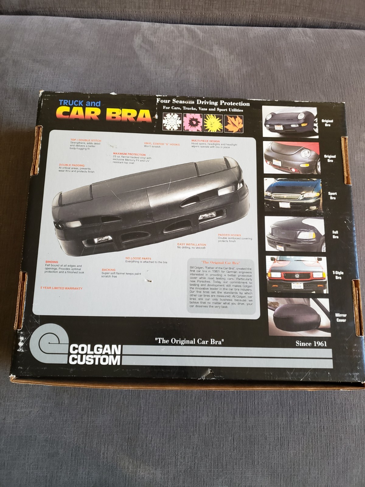 Vintage Colgan Custom Car Bra Porsche 911 1966-96 – Brand New!!