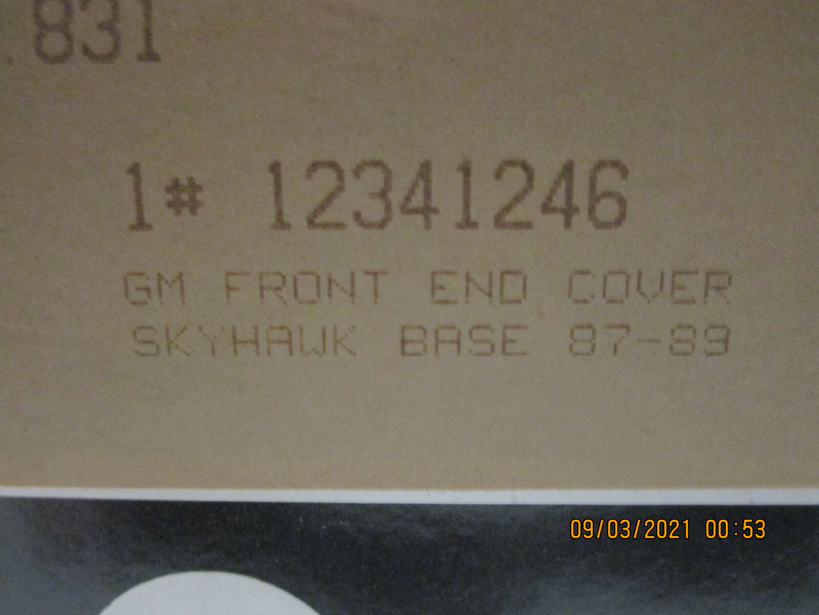 GM 12341246 Front End Protector Bra